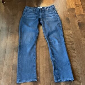 PAIGE Women's Straight Leg Jeans in Classic Blue